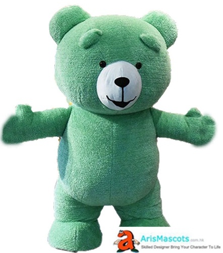 Inflatable Green Bear Costume