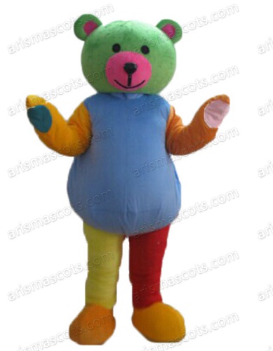 Rainbow Bear Mascot