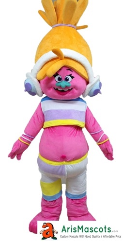 Trolls Dj Suki mascot outfit