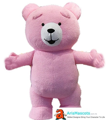 Inflatable Pink Bear Costume