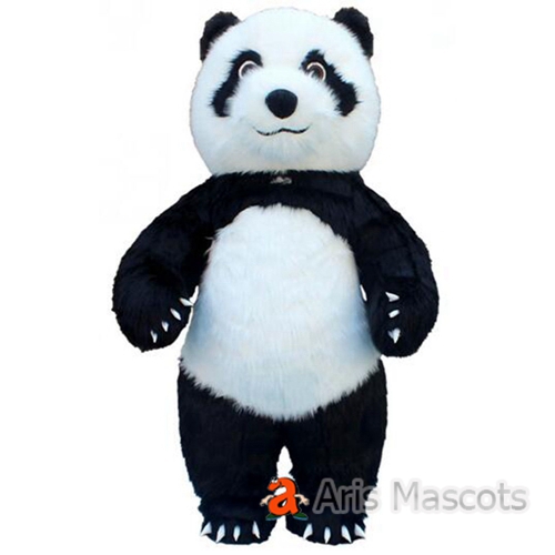 2m/2.6m/3m Giant Size Plush Fursuit Panda Blow Up Costume Adults