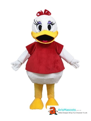 Daisy Duck mascot costume