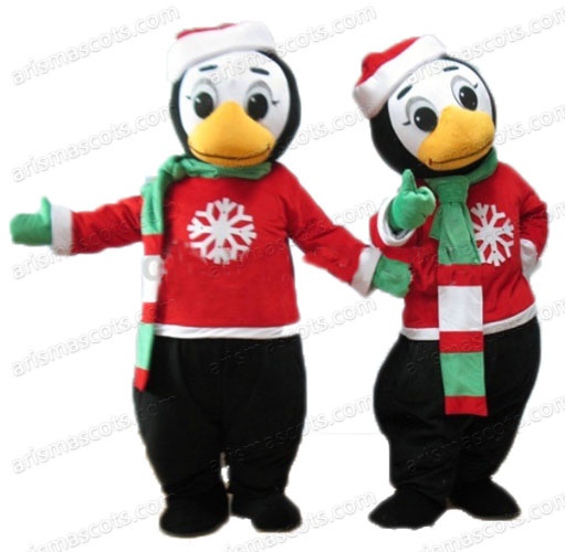 Christmas Penguin Mascot