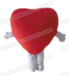 Heart Mascot Costume