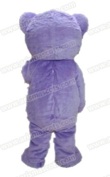 Purple Bear Mascot Costume