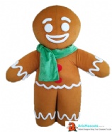 Gingerbread man mascot costume