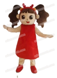 Girl mascot costume