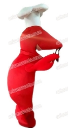 Lobster mascot costume