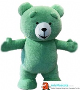 Inflatable Green Bear Costume