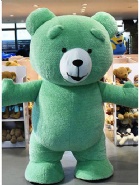 Inflatable Green Bear Costume