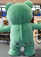 Inflatable Green Bear Costume