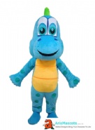 Blue Dinosaur Mascot