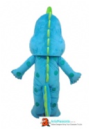 Blue Dinosaur Mascot