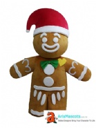 Gingerbread Man mascot costume