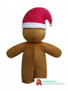 Gingerbread Man mascot costume