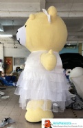 Inflatable Girl Bear Costume