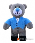 2.6m Inflatable Grey Bear Costume