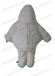 Fur Yeti mascot costume