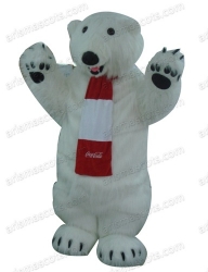 Polar Bear mascot costume