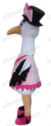 Egret Mascot Costume
